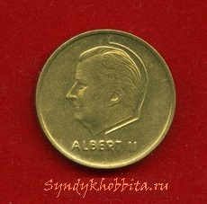 5 франков 1994 года Бельгия